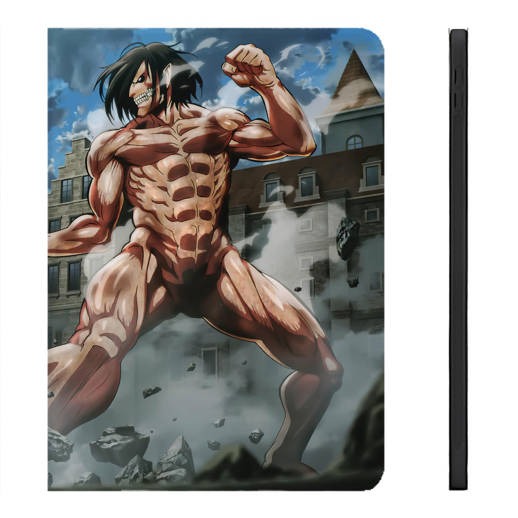 （画像用） 進撃の巨人 Attack on Titan IPadケース ペンホルダー付き ブックスタイルデザイン